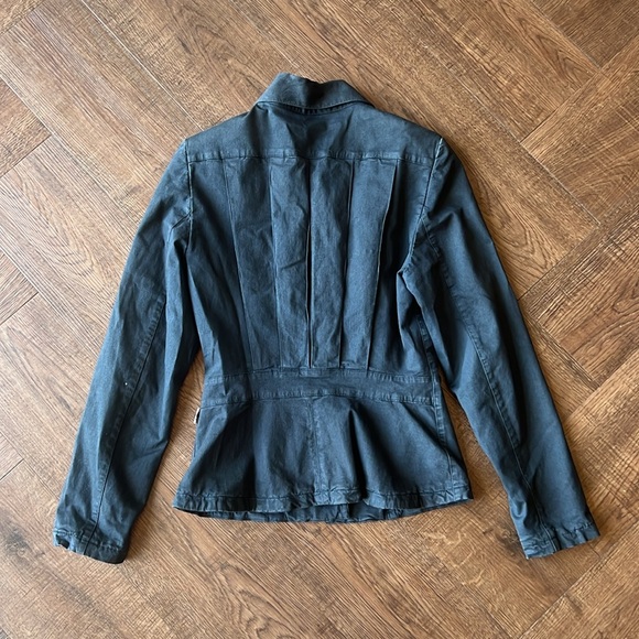 Jean Paul Gaultier Vintage Military Jacket With Pleats Sz 8 - Picture 3 of 3